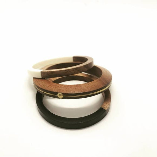 Balsa Wood Bangle Set