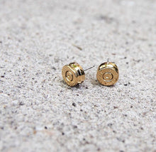 Ali Bullet Top Stud | Gold Earrings