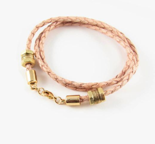The Honeycomb | Natural Leather Bracelet
