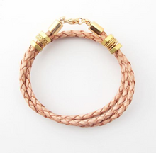 The Honeycomb | Natural Leather Bracelet