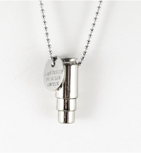 Fighting Hunger Bullet | Silver Necklace