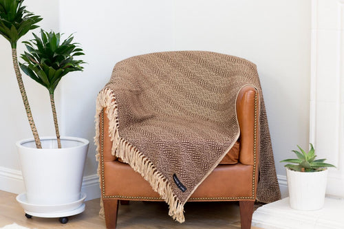 Royale Alpaca | Brown Blanket