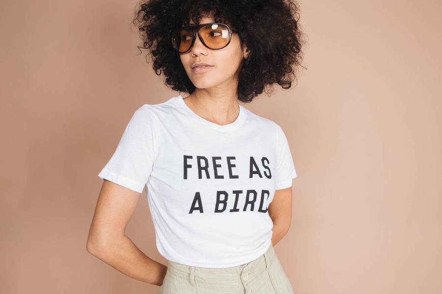 Free As A Bird | Fitted Crewneck