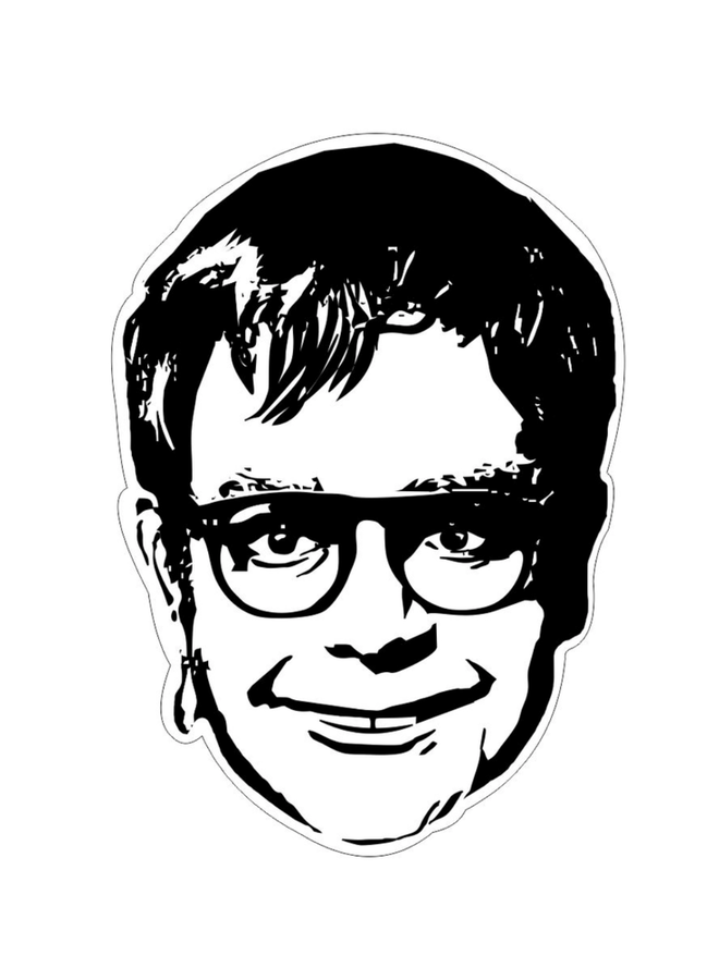 Elton John Lyrics Stickers for Sale