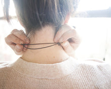 Be Still Clay & Leather Necklace